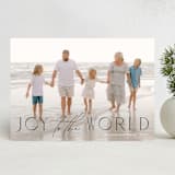 "Scripted Elegance" - Holiday Cards in Coal by Mansi Verma - Front