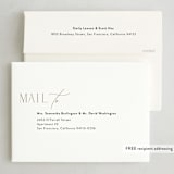 "Scripted Elegance" - Holiday Cards in Coal by Mansi Verma - FREE Recipient Addressing