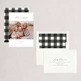 "Peace Simply" - Holiday Cards in Coal by Emily Betts - Assembled
