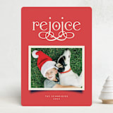 "Lois" - Holiday Cards in Holly Berry by Vivian Yiwing - Front