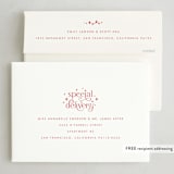 "Lois" - Holiday Cards in Holly Berry by Vivian Yiwing - FREE Recipient Addressing