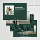 "Plaid Duo" - Holiday Cards in Tartan by Jackie Crawford - Back of Card