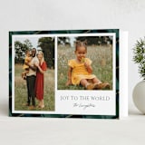 "Plaid Duo" - Holiday Cards in Tartan by Jackie Crawford - Folded Card