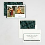 "Plaid Duo" - Holiday Cards in Tartan by Jackie Crawford - Assembled