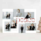 "Peace" - Holiday Cards in Mulled Wine by Erin German - Front
