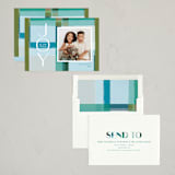 "Painterly Plaid" - Holiday Cards in Juniper by Lisa McLean - Assembled