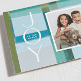 "Painterly Plaid" - Holiday Cards in Juniper by Lisa McLean - Detail
