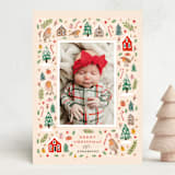 "christmas robin" - Holiday Cards in Berry by iamtanya - Front