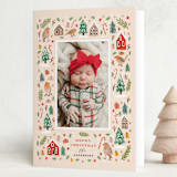 "christmas robin" - Holiday Cards in Berry by iamtanya - Folded Card