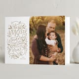 "The Most Wonderful" - Holiday Cards in Honey by Nicole Barreto - Folded Card