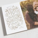 "The Most Wonderful" - Holiday Cards in Honey by Nicole Barreto - Detail