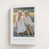 "Winter Daisy" - Holiday Cards in Fir by Wildfield Paper Co - Folded Card