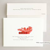 "Berry and Blossom" - Holiday Cards in Candy Cane by Griffinbell Paper Co. - FREE Recipient Addressing