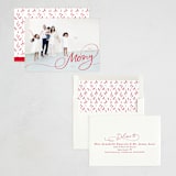 "Merry Flourish" - Holiday Cards in Candy Cane by Hannah Williams - Assembled
