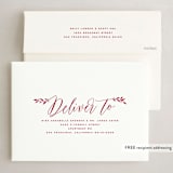 "Merry Christmas Scripted" - Holiday Cards in Snowflake by Hooray Creative - FREE Recipient Addressing