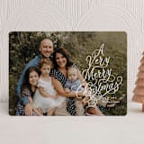 "Calligra-tree" - Holiday Cards in Snow by Lauren Chism - Front