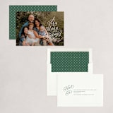 "Calligra-tree" - Holiday Cards in Snow by Lauren Chism - Assembled