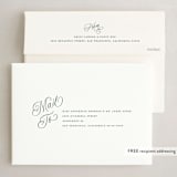 "Calligra-tree" - Holiday Cards in Snow by Lauren Chism - FREE Recipient Addressing