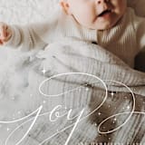 "Joy hand lettering" - Holiday Cards in Winter by Orasie - Detail