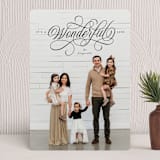 "Ribbon Script Calligraphy" - Holiday Cards in Coal by Jackie Crawford - Front