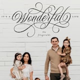 "Ribbon Script Calligraphy" - Holiday Cards in Coal by Jackie Crawford - Detail