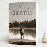 "Soft Mix" - Holiday Cards in Coal by Everett Paper Goods - Folded Card
