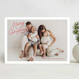 "Angled Merry Christmas" - Holiday Cards in Holly Berry by Kristen Magee - Front