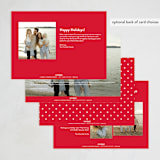 "Angled Merry Christmas" - Holiday Cards in Holly Berry by Kristen Magee - Back of Card Options