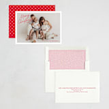 "Angled Merry Christmas" - Holiday Cards in Holly Berry by Kristen Magee - Assembled