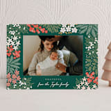 "Holiday Floral Scatter" - Holiday Cards in Pine by Alethea and Ruth - Front