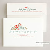 "Holiday Floral Scatter" - Holiday Cards in Pine by Alethea and Ruth - FREE Recipient Addressing