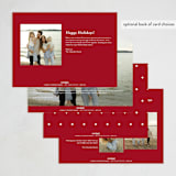 "What A Wonderful Life" - Holiday Cards in Snowflake by Leah Ragain - Back of Card Options