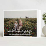 "What A Wonderful Life" - Holiday Cards in Snowflake by Leah Ragain - Folded Card