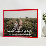 "What A Wonderful Life" - Holiday Cards in Peppermint by Leah Ragain - Folded Card