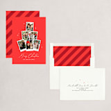 "Instapix Tree" - Holiday Cards in Cranberry by Shari Margolin - Assembled