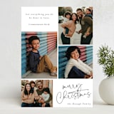 "Holiday Bible Verse" - Holiday Cards in Snow by Grae - Front