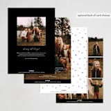 "Holiday Bible Verse" - Holiday Cards in Snow by Grae - Back of Card Options