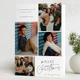 "Holiday Bible Verse" - Holiday Cards in Snow by Grae - Folded Card