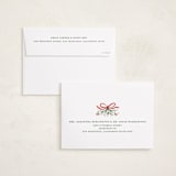 "Festive Folk Frame" - Holiday Cards in Cranberry by Paper Sun Studio - FREE Recipient Addressing