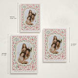 "Festive Folk Frame" - Holiday Cards in Cranberry by Paper Sun Studio - Formats Available
