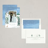 "I wonder as I wander" - Holiday Cards in Juniper by Paper Sun Studio - Assembled