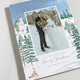 "I wonder as I wander" - Holiday Cards in Juniper by Paper Sun Studio - Detail