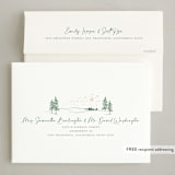 "I wonder as I wander" - Holiday Cards in Juniper by Paper Sun Studio - FREE Recipient Addressing