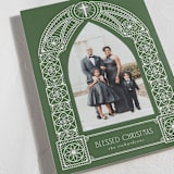 "Chapel Frame" - Holiday Cards in Pine Needle by Randi Cirelli - Detail