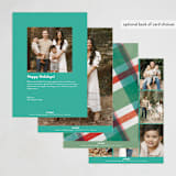 "Christmas Plaid" - Holiday Cards in Sugarplum by Pixel and Hank - Back of Card Options