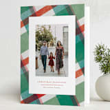 "Christmas Plaid" - Holiday Cards in Sugarplum by Pixel and Hank - Folded Card