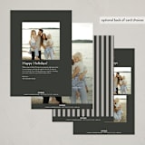 "sentimental" - Holiday Cards in Noir by Sara Hicks Malone - Back of Card Options