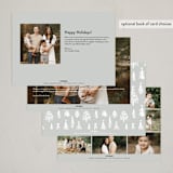 "Joy Luxe Tree" - Holiday Cards in Tinsel by Beth Murphy - Back of Card Options