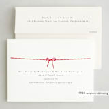 "With a bow" - Holiday Cards in Holly Berry by AK Graphics - FREE Recipient Addressing