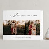 "Most Wonderful Time" - Holiday Cards in Ink by Kasia Labocki - Folded Card